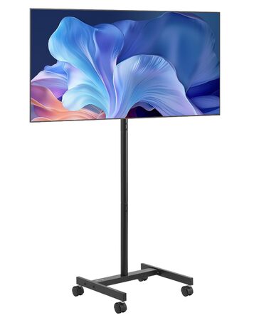 Стійка під телевізор VEVOR мобільна на колесах, 1510-1696 мм, VESA 100x100/400x600 мм, до 59.8 кг, для телевізорів 17-55 дюймів