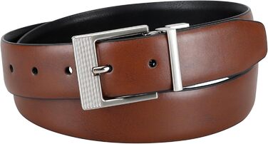 Ремінь Kenneth Cole REACTION чоловічий двосторонній, Cognac/Schwarz (34-36)