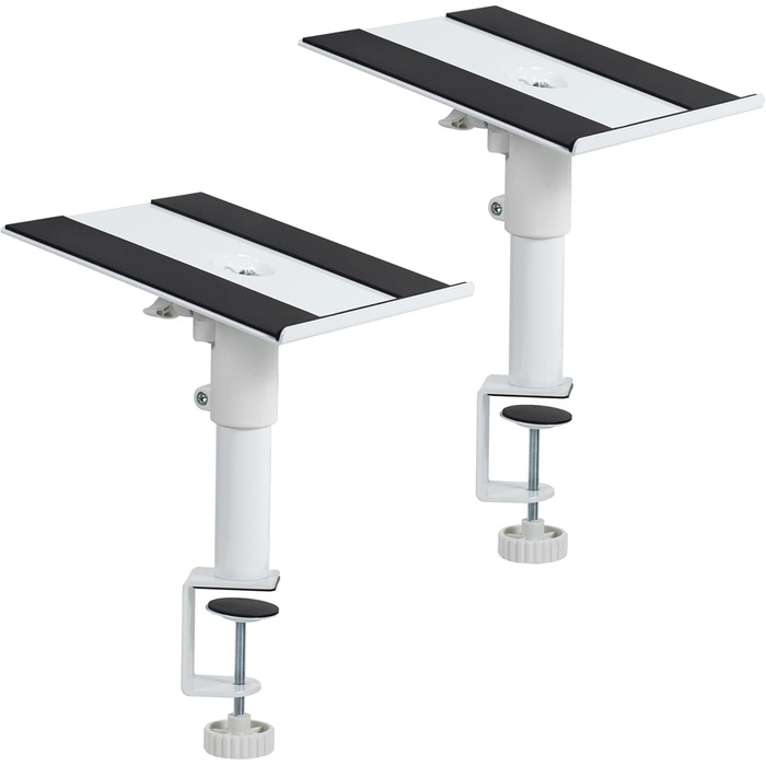 Кріплення для акустики VIVO: універсальні підставки для колонок, 2 шт., білі, регулювання висоти та нахилу