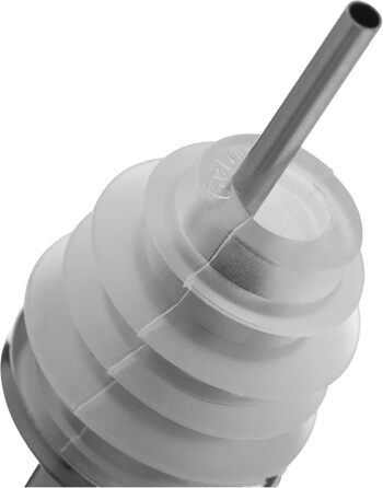 Виливаючі насадки Westmark 2 для пляшок з алкоголем, олією, оцтом, з петлею, з повітряною трубкою, метал/нержавіюча сталь, натуральна пробка, Inox Standard, сріблясті, 2 шт.