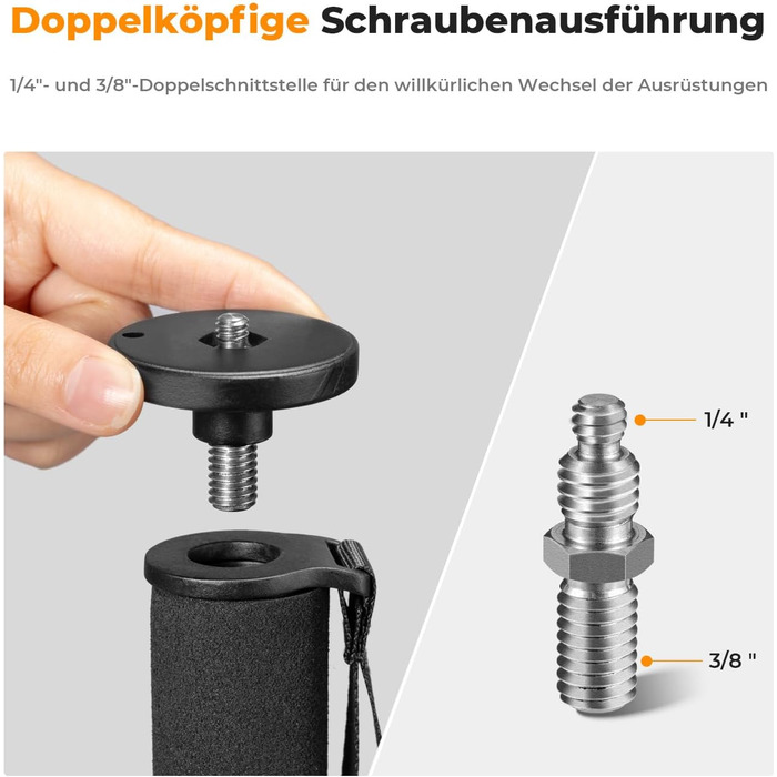 Монопод K&F Concept MS16 - 160см, алюміній, 5 секцій, для DSLR/DSLM/компактних камер