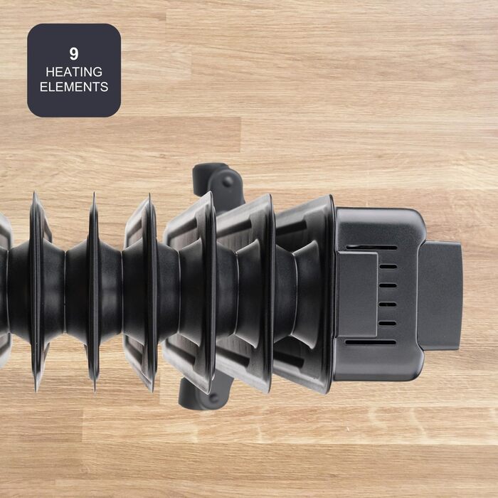 Масляний радіатор BLACK+DECKER BXRA1500E, 1500 Вт, 2 режими нагріву, регулювання потужності, чорний колір