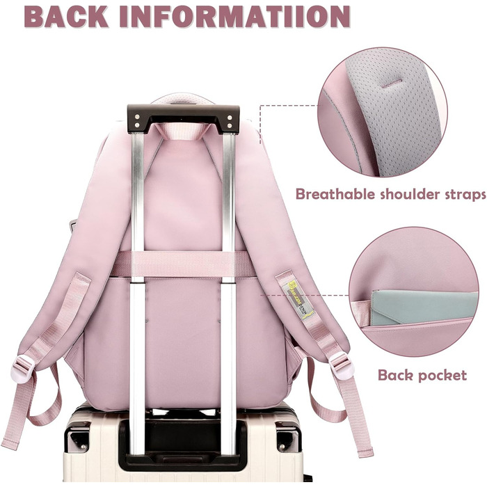 Водонепроникний рюкзак для школи JANSBEN для дівчаток та хлопчиків, багатосекційний, ідеальний для 10-річних дітей, підлітків та 5 класу, фіолетовий