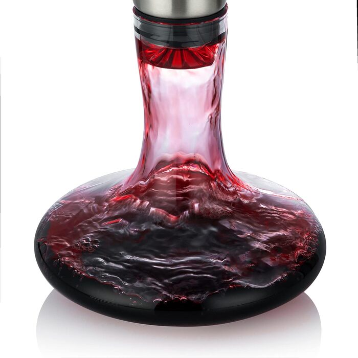 Wine Decanter with Integrated Aerator Spout & Filter, Decanter, Wine Decanter, Wine Aerator, Wine Decanter, Wine Gifts, 100% Hand-Blown Lead-Free Crystal Glass, Wine Accessories
