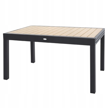 Розкладний садовий стіл Di Volio Galipo DV-062GT, бежевий, 135/270x90x75,5 см