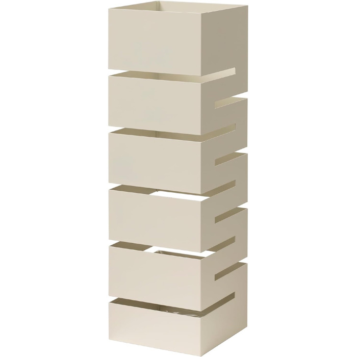 Підставка для парасольки Baroni Home з сучасним дизайном, чорна, 15,5x15x49 см. Метал, з гачками та знімним піддоном для води. Підходить для дому та офісу.