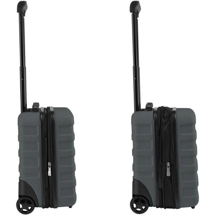 Тролей-валіза Cabin Max Anode 40x30x20 см Hardscalen, 24 л, для ручної поклажі, Wizz Air, сірий