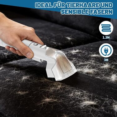 Пристрій для чищення м'яких меблів та килимів, 600W, 17kPa, миючий пилосос, з миючим засобом, компактний, для килимів, диванів, автомобільних сидінь та соф