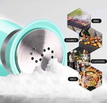 Набір солі та перцю (2 шт) з підставкою, скло та нержавіюча сталь, для кухні та кемпінгу