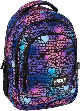 Молодіжний шкільний рюкзак BackUP 26L dance hearts з сердечками, відділення для ноутбука та формату А4