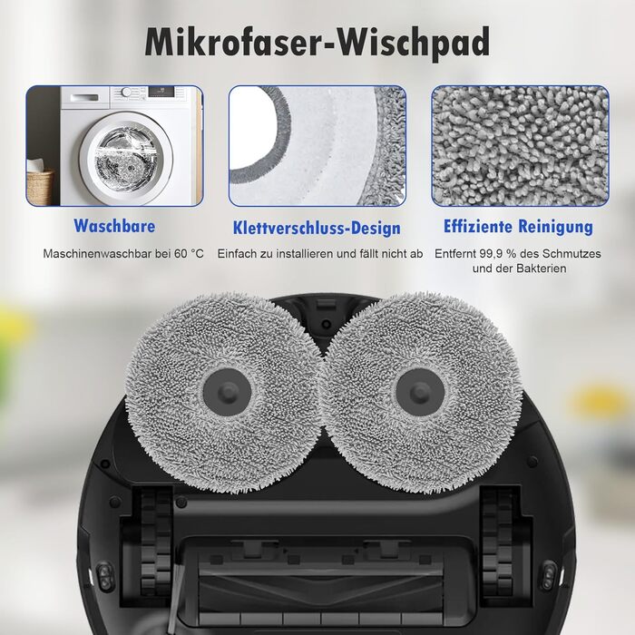 Набір аксесуарів для робота-пилососа Dreame L20 Ultra: 2 щітки, 6 мішків, 4 мокрі серветки, 4 HEPA-фільтри, 4 бічні щітки, 1 щітка для очищення