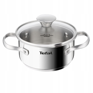 Каструля з кришкою TEFAL Minis H8743155, 14 см, нержавіюча сталь, для індукційних плит