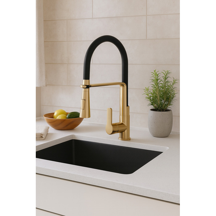 Кухонний змішувач Granite Sink Vego, золотий