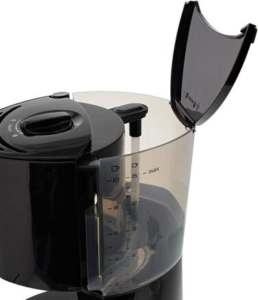 Кавоварка Melitta Enjoy Top з скляною колбою, функцією Stop-Drip, на 10 чашок, чорного кольору