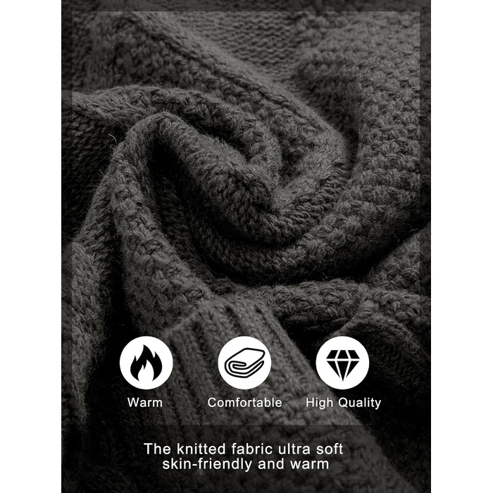 Чоловічий в'язаний жакет Comdecevis з коміром-шарфом, рельєфним в'язанням, ґудзиками, довгими рукавами, кишенями, темно-сірий (3XL)