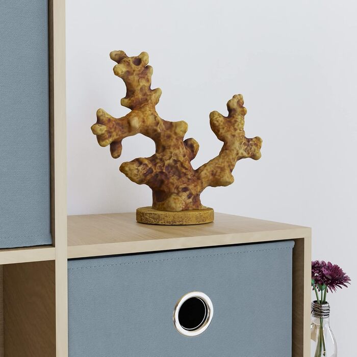 Стелаж Vida Designs Durham для вітальні, 10 кубів, дуб, з 5 сірими кошиками – книжкова полиця, органайзер, меблі для зберігання
