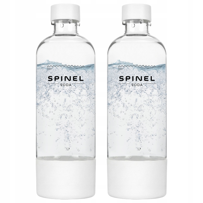 Сифон для води SPINEL SODA BubbleON білий: набір (2 пляшки + балон з газом)
