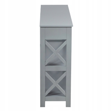 Консольний столик Costway, матовий сірий, 100 x 80 x 30 см