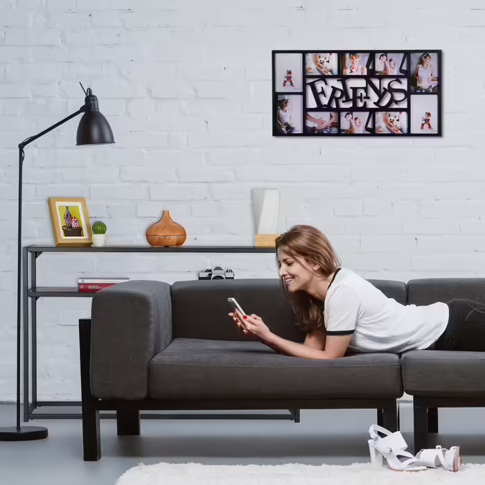 Консольний столик Relaxdays Black з 2 полицями