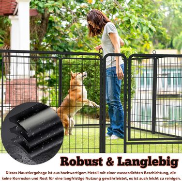 Вольєр для цуценят Froadp 6-TLG, 65x80 см: безпечний забіг для собак, забіг для цуценят, вольєр для собак, огорожа для собак