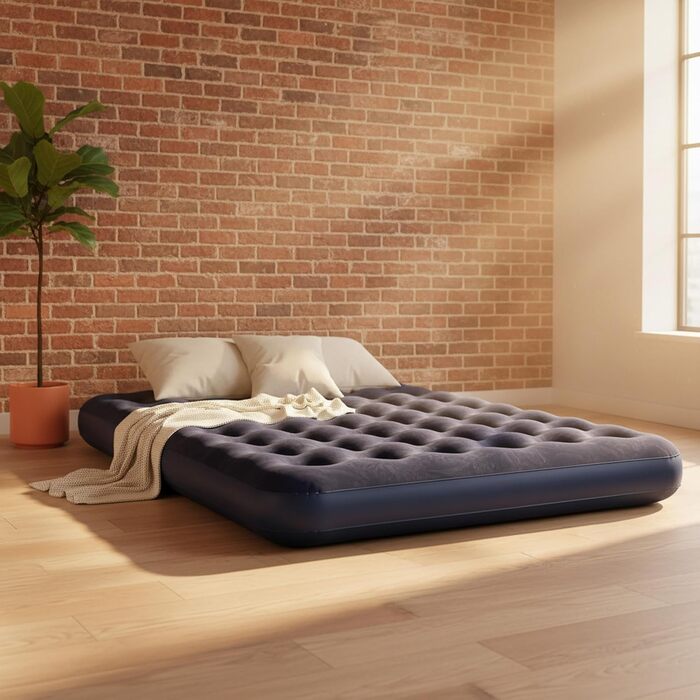 Надувний матрац для кемпінгу та дому AVENLI на 2 особи, 203x152x22 см, з м'якою поверхнею