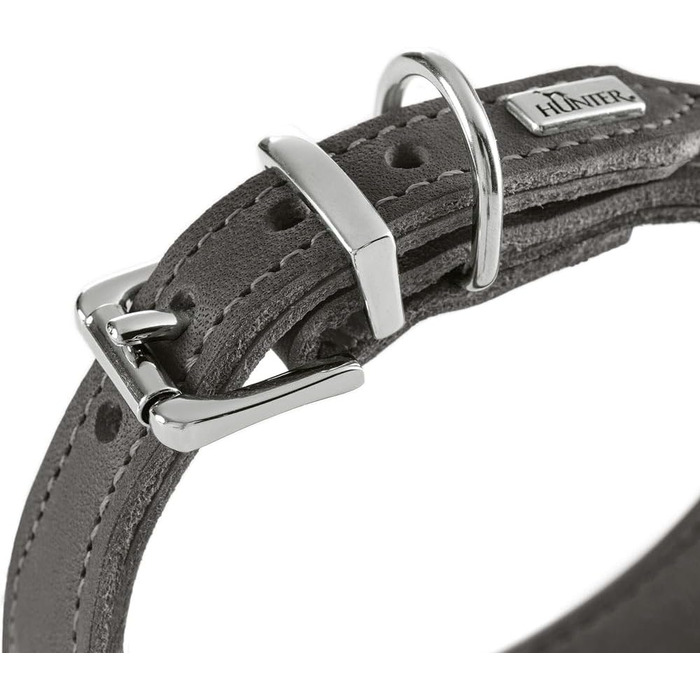Нашийник для собак HUNTER Malta, Маджента, з м'якої повном'якої шкіри, ручної роботи, Made in Germany, розмір 37