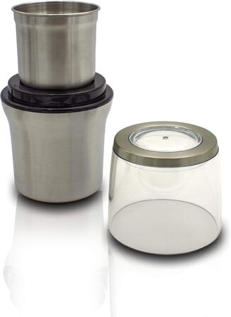 Електрична кавомолка MPM MMK-06, не містить BPA, 70 г/хв, 200 Вт, нержавіюча сталь