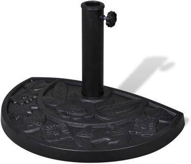 vidaXL Half-Round Umbrella Stand, 9 kg, Umbrella Stand, Umbrella Holder, Stand
