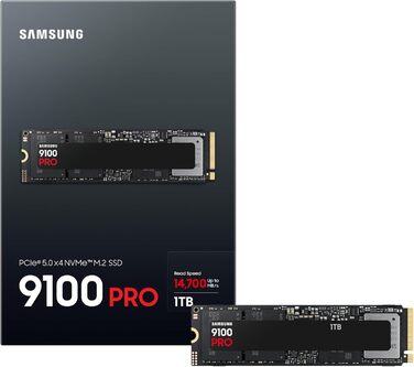 SSD Samsung 9100 PRO 1TB NVMe M.2 PCIe 5.0 – Швидкість до 14700 МБ/с для геймінгу, редагування відео та AI