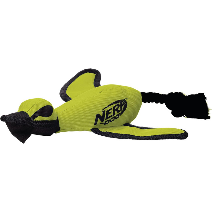 Інтерактивна іграшка для собак Nerf Dog, велика качка з нейлону, зелена