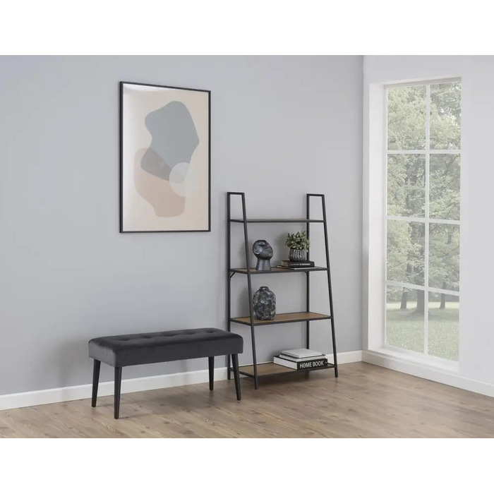 Оббита лава Actona без сховку, 95 x 45 x 38 см, сіра