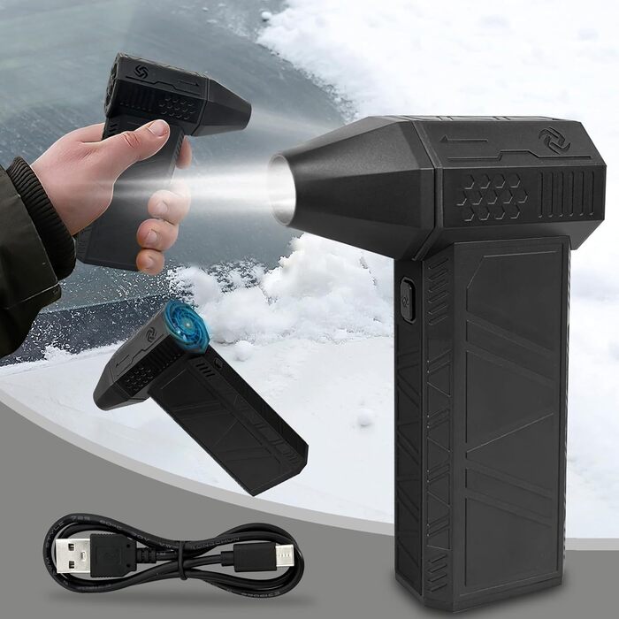 Пилляк від стисненого повітря JNBGTU, міні-фен Jet Dry, 130000 об/хв, для чищення ПК, клавіатури, авто, диванів, заміна балончика з повітрям (X3)