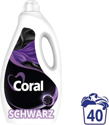 Рідкий пральний засіб Coral Black Velvet для чорного одягу, 2.16 л, 6 наборів по 2 шт (12 шт)