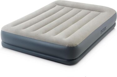 Надувний матрац Intex Queen Kissen Rest Fiber-Tech RP 152x203x30 см (64118ND) - комфортний матрац для сну