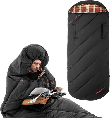 KingCamp XXL 3-Season Sleeping Bag - Oversized for Adults, Outdoor Camping, Backpacking, Hiking, Travel - Lightweight & Portable