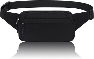 Чоловіча/жіноча поясна сумка Bauchtasche (Чорна) для спорту, подорожей та активного відпочинку