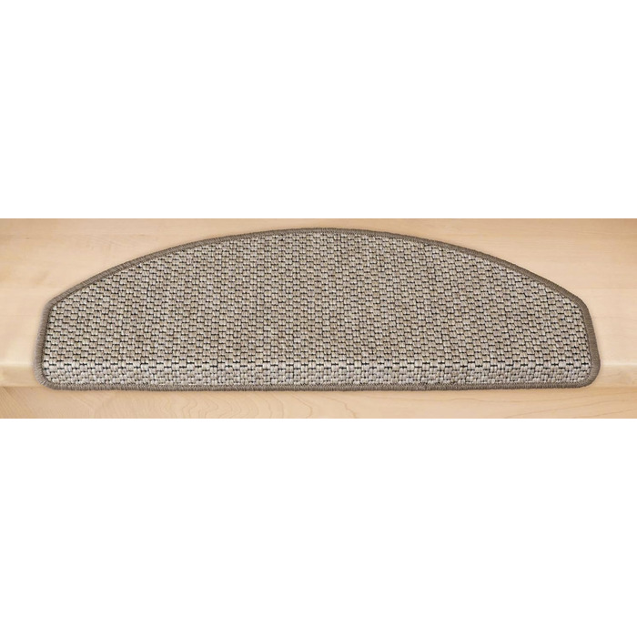 Kettelservice-Metzker® Step Mats Gothenburg Half-Round in 8 Current Colors (15 Pieces Anthracite)