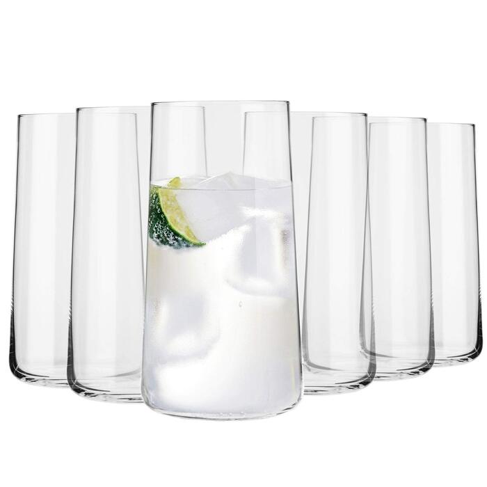 Склянка для води Krosno Highball Avantgarde 540 мл (6 шт) - для дому, ресторанів, вечірок, посудомийна машина
