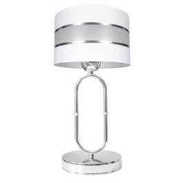 Стильна настільна нічна лампа з рифленим кулястим плафоном, сучасний хром, LED E27
