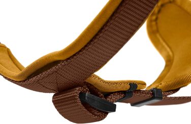 Нашийник для собак HUNTER Neopren, коричневий/карамель, розмір L, міцний нейлон, м'яка неопренова підкладка, світловідбиваючий матеріал 3M Scotchlite, зручний у догляді, комфортний