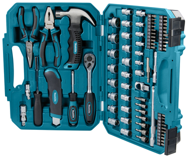 Набір інструментів та торцевих ключів Makita, 76 елементів, E-10899