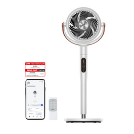 Dreo PolyFan 513S: Тихий розумний вентилятор з широким охопленням та 6 режимами