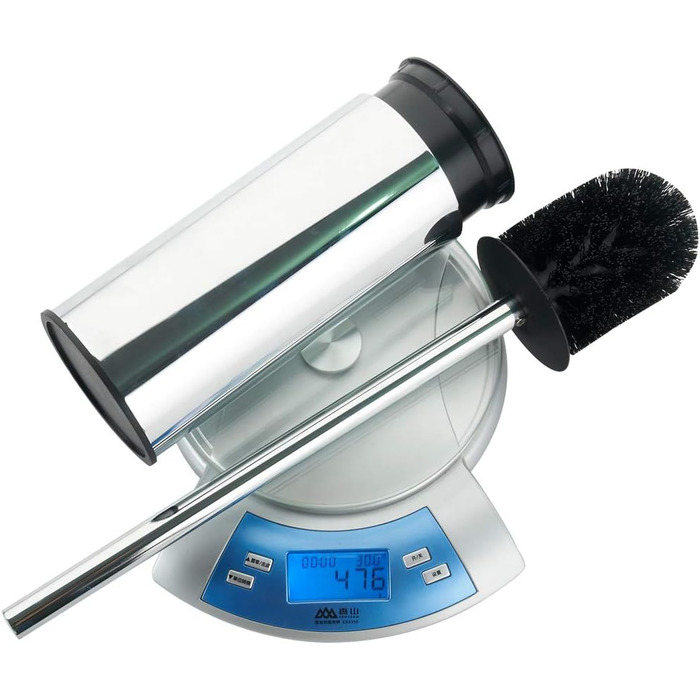 Підставка для туалетного йоржика BGL, нержавіюча сталь, кольорова, кругла, підлогова, з йоржиком, для ванної кімнати (хром)