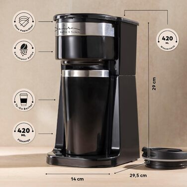 Еспресо-машина Barista Siebträger Slim: нержавіюча сталь, 20-барна помпу, термоблок, об'єм 800 мл, підігрівач чашок, чорно-срібна