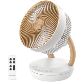 Вентилятор настільний MYCARBON FS05-A з таймером 8 годин, 8 швидкостей, ECO режим, 3D циркуляція повітря (1850 м³/год) для кімнати до 30 м²