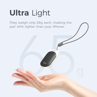 Електричні грілки для рук OCOOPA 2 шт. з магнітною основою, 5000mAh, 3 режими нагріву, компактні, для рукавичок, зима, подарунок