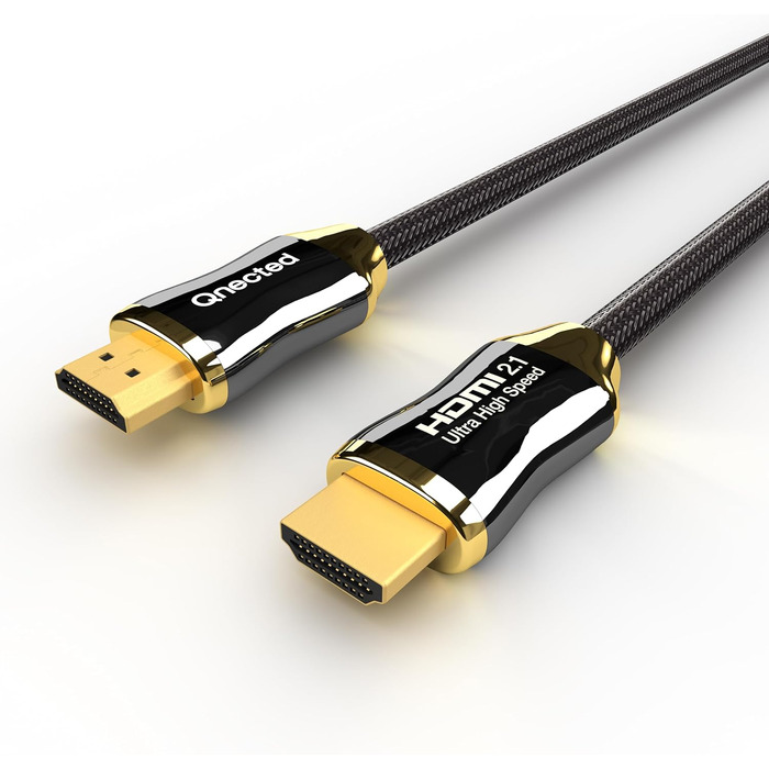 HDMI 2.1 кабель 0,5 метра | Ultra High Speed | 4K 120Hz, 8K 60Hz, 48 Gbps | Підтримка PS5, Xbox Series X/S | Чорний колір