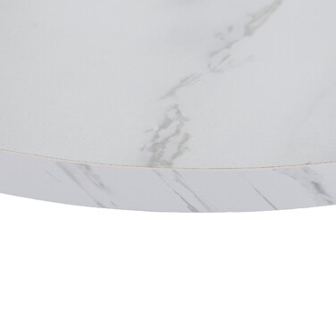 Relaxdays Side Table Set of 2, Marble Look & Metal