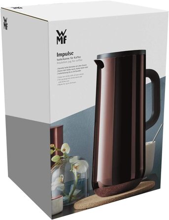 Термос WMF Impulse 1л, ізольована каструля для кави/чаю, кришка з клапаном, зберігає напої холодними та теплими до 24 годин, вінтажний колір мідь