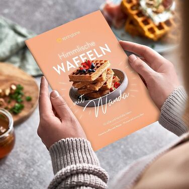 Вафельниця SPRINGLANE Wanda 1600 Вт, подвійна для бельгійських вафель, з антипереливною канавкою та дисплеєм індикації ступеня випікання